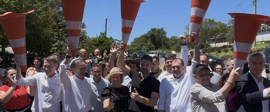 AMZOP: Governador Eduardo Leite inaugura pavimentação asfáltica entre Iraí e Planalto na ERS-324 em ato histórico